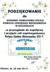 28.05.2017 r. - podziekowanie od Wójta Gminy Nowosolna za współorganizację Święta Gminy Nowosolna